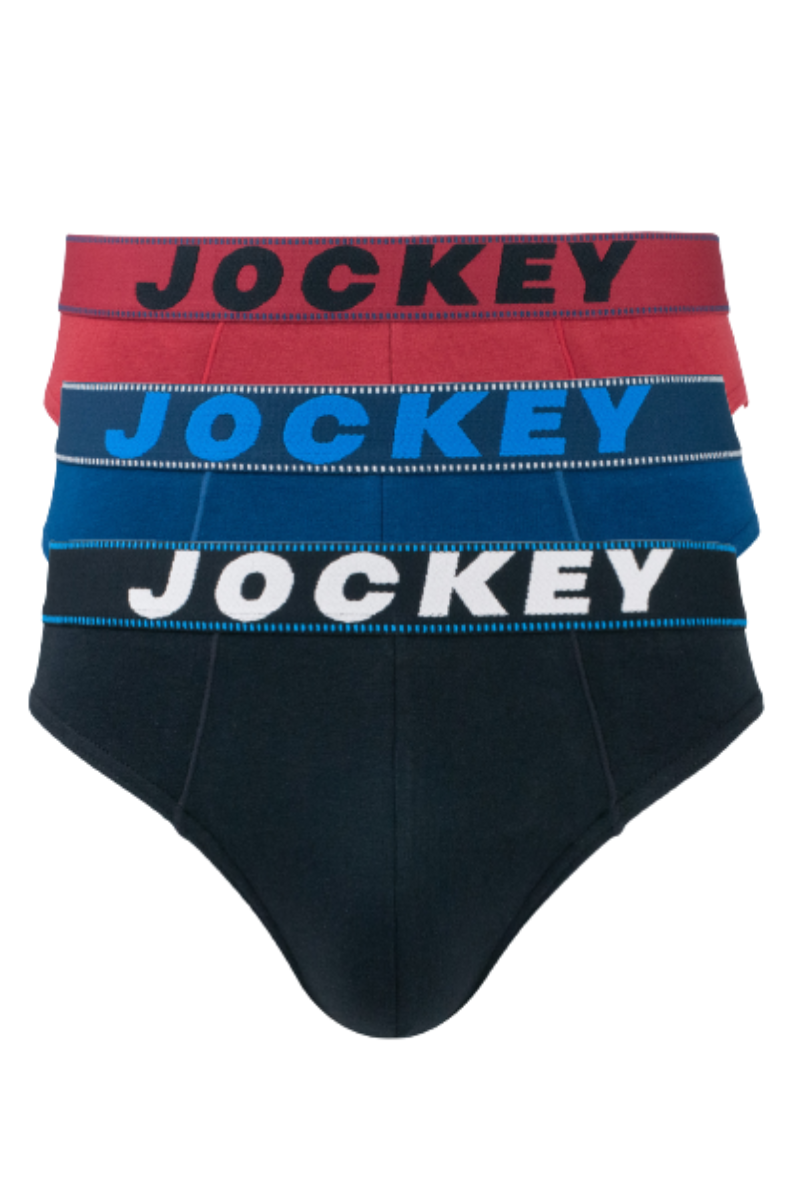 Jockey 3 Pieces Cotton Elastane Briefs | JMB318461