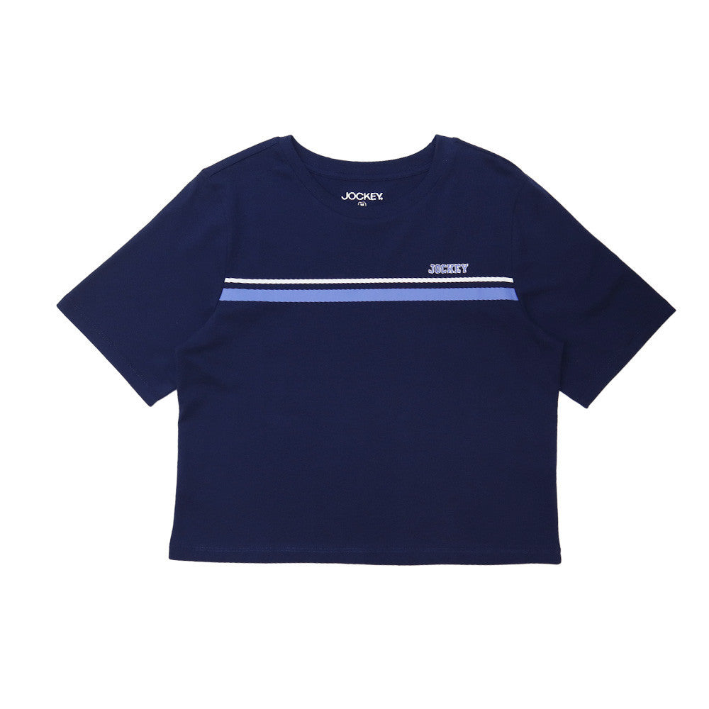 Jockey Ladies Round Neck Tee Boxy Cut | JLT369090