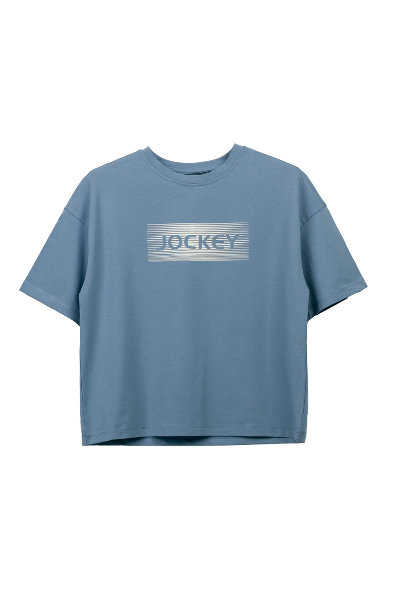 Jockey Ladies Short Sleeve Boxy Knit Tee | JLT318709