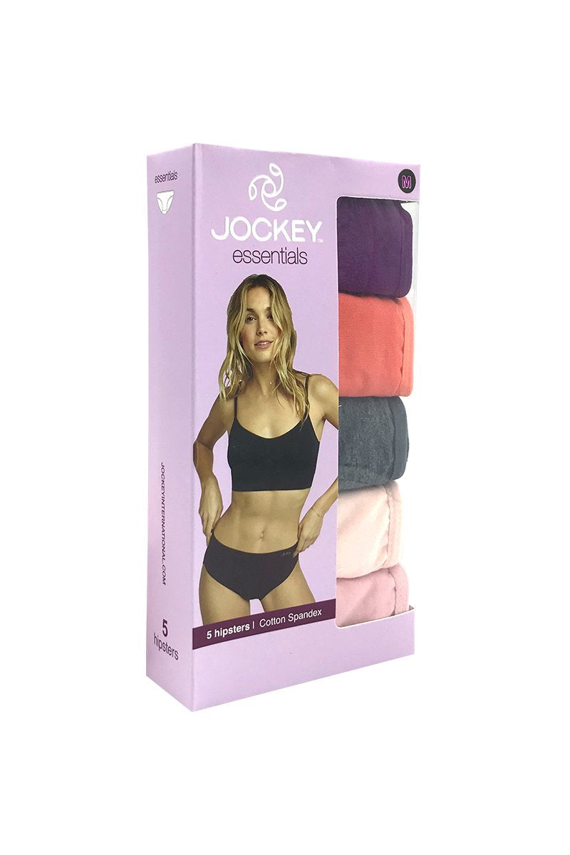 Jockey® Cotton Spandex Hipster Panties 5-Pack | JLU008895AS1