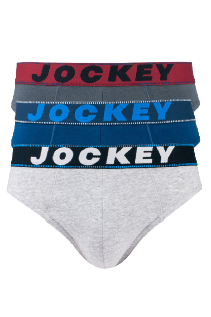 Jockey 3 Pieces Cotton Elastane Briefs | JMB318461