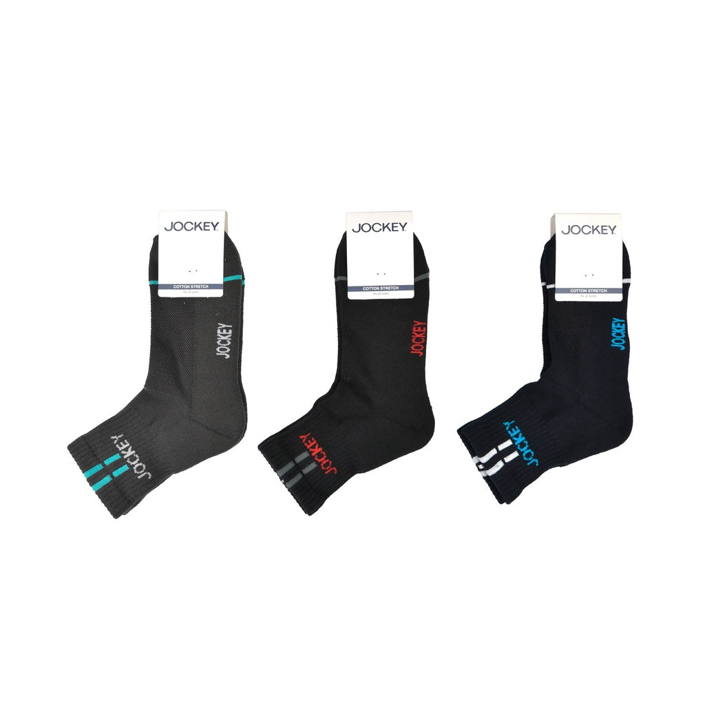 Jockey Cotton Spandex Quarter Length Socks (3 Pcs) JMS308930