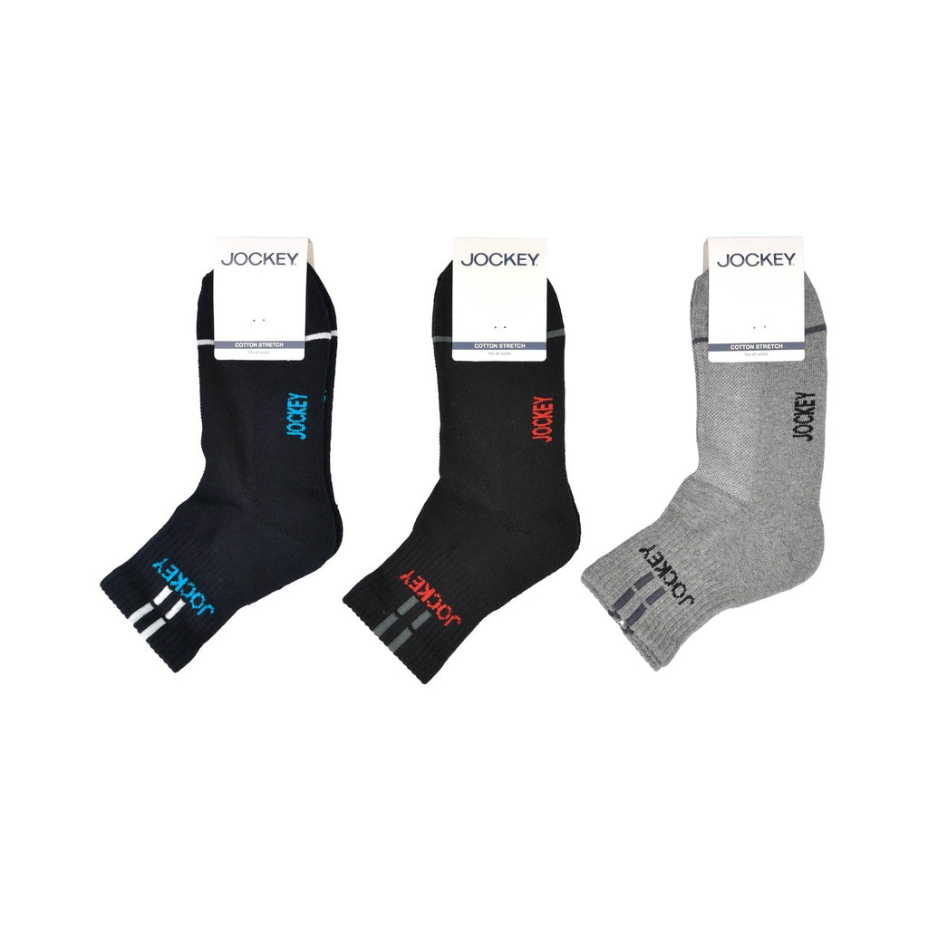 Jockey Cotton Spandex Quarter Length Socks (3 Pcs) JMS308930