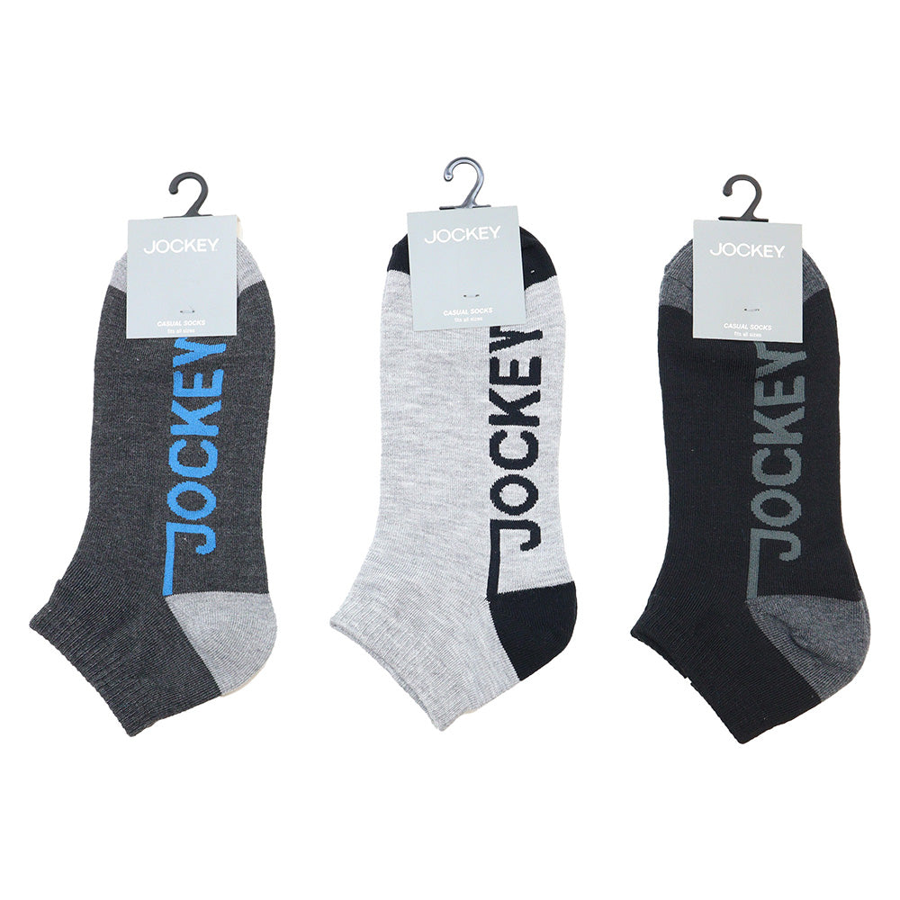 Jockey 3 Pair Cotton Ankle Casual Socks | JMS988657