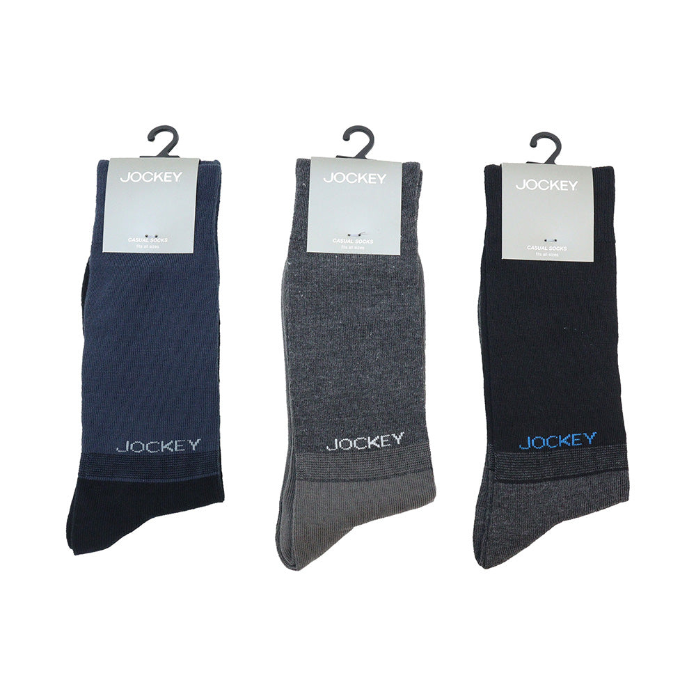 Jockey 3 Pair Cotton Full Length Casual Socks | JMS988654
