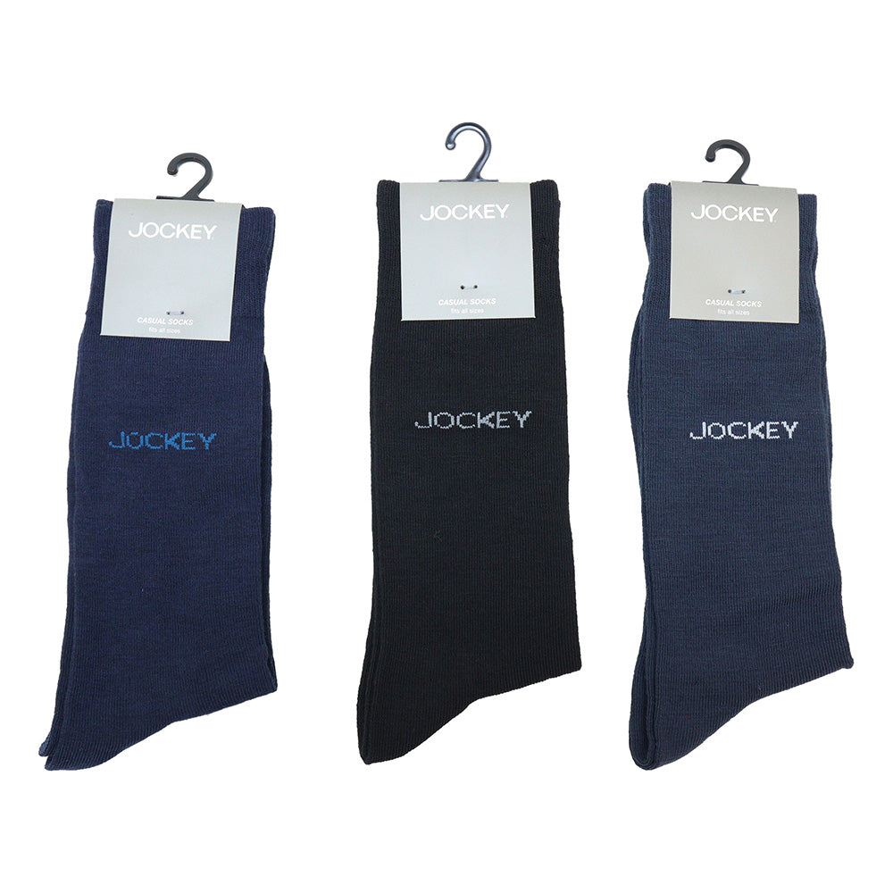 Jockey 3 Pair Cotton Full Length Casual Socks | JMS988653