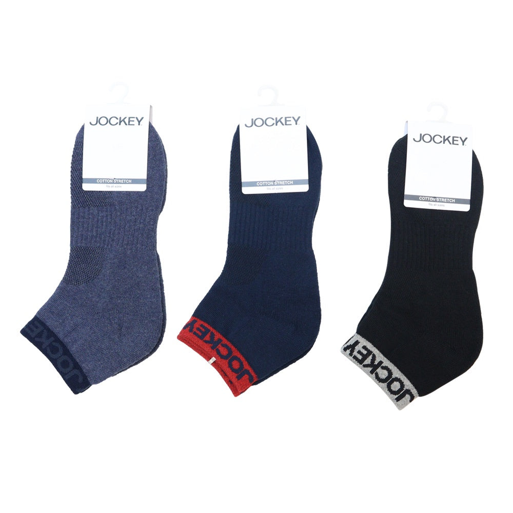 Jockey 3 Pair Sports Ankle Socks | JMS308931
