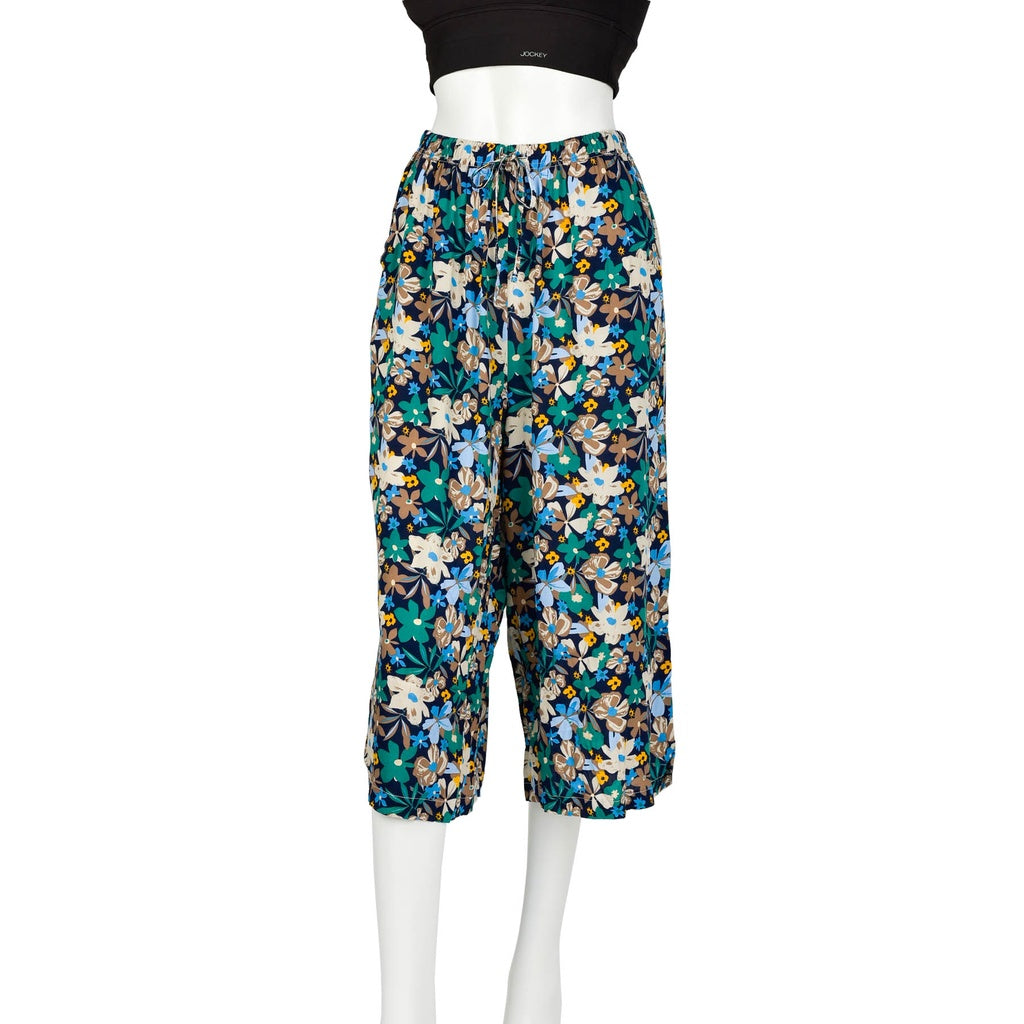 Buy Jockey Light Grey Melange Printed Capri Pants Style Number-1300 Online