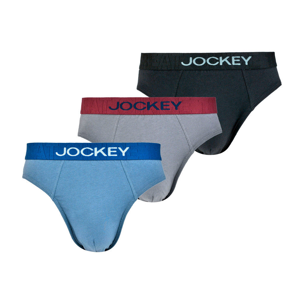 Jockey 3 Pieces Cotton Elastane Briefs | JMB419274