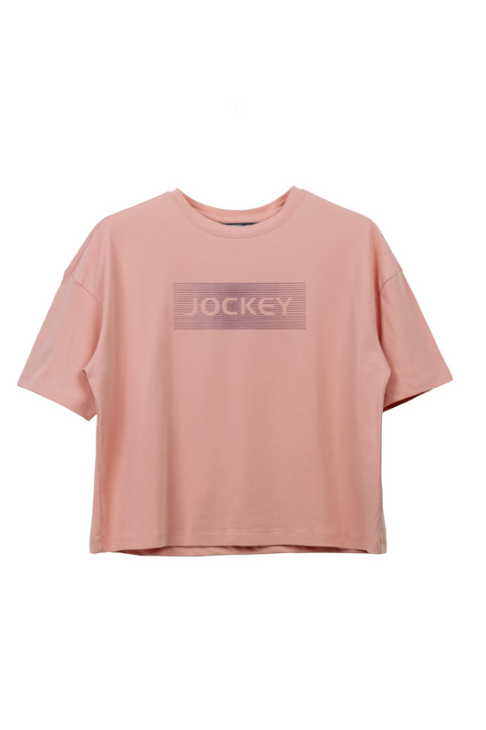 Jockey Ladies Short Sleeve Boxy Knit Tee | JLT318709