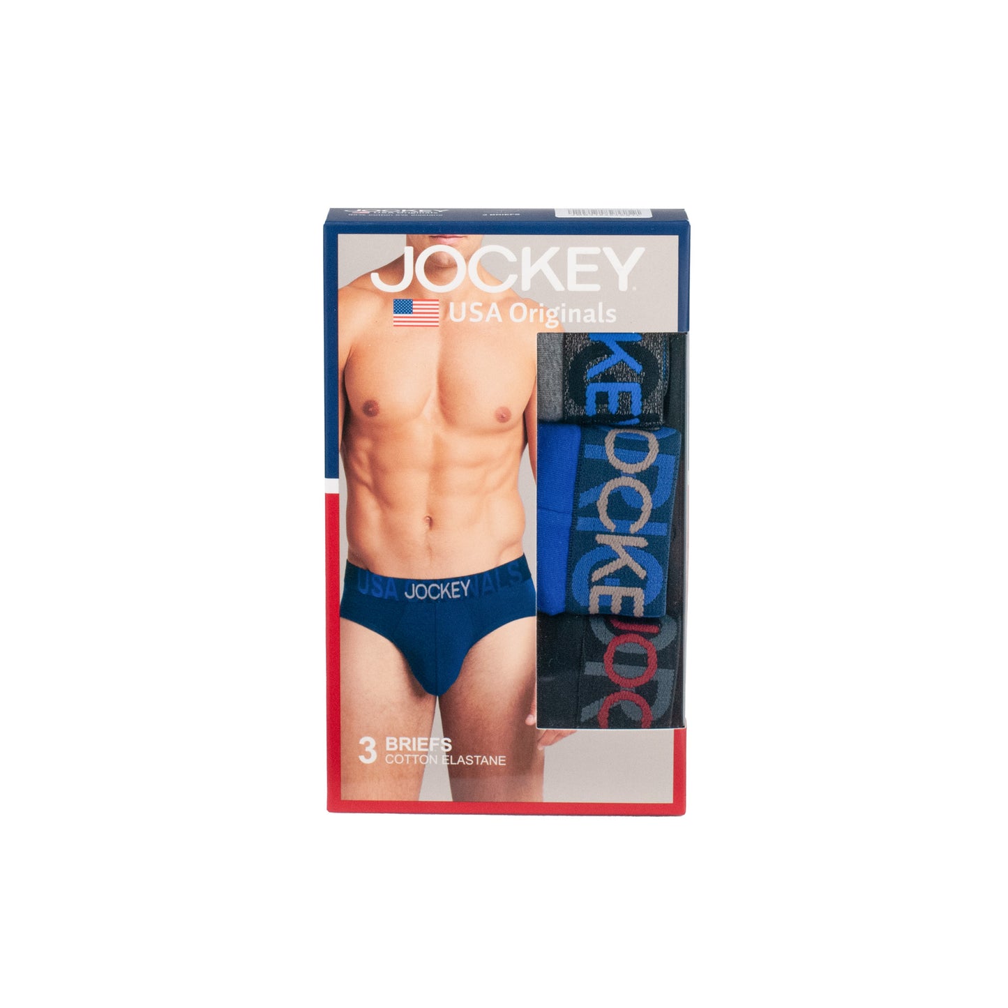 Jockey 3 Pieces Cotton Elastane Briefs | JMB318463