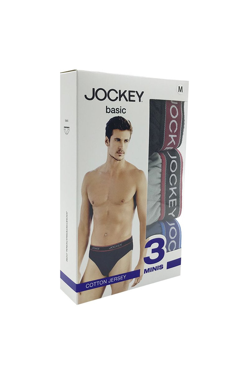 Jockey® Cotton Jersey Mini Brief 3-Pack | JMB958469AS1